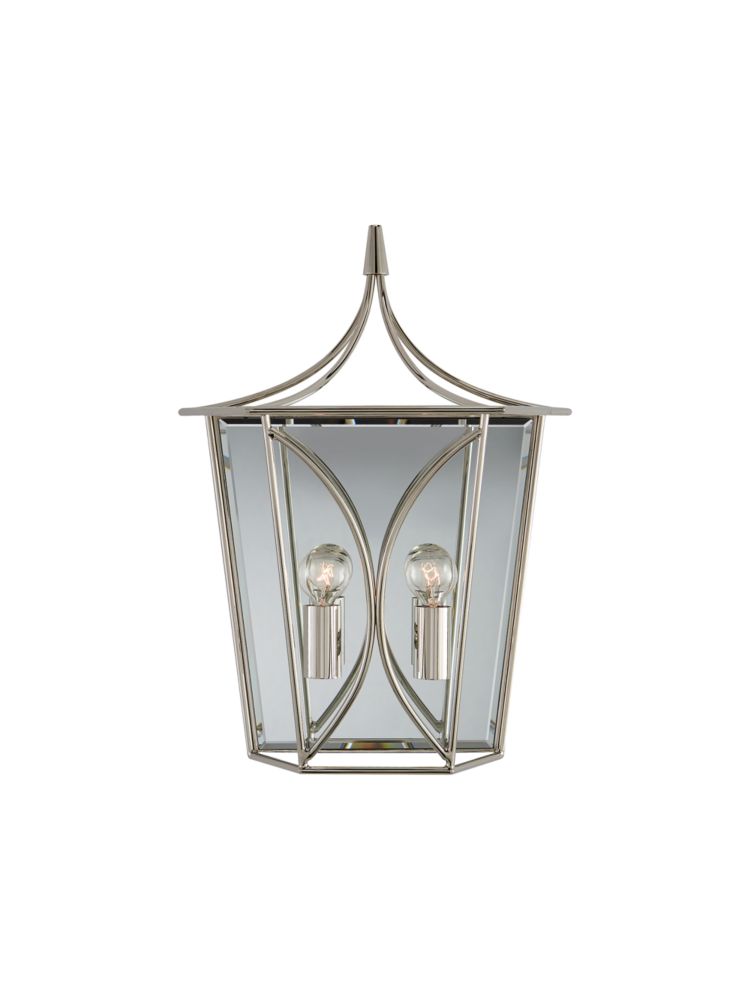 Cavanagh Medium Lantern Sconce, Silver, ProductTile