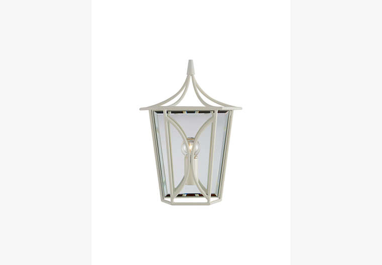 Cavanagh Mini Lantern Sconce, Cream/Clear, Product