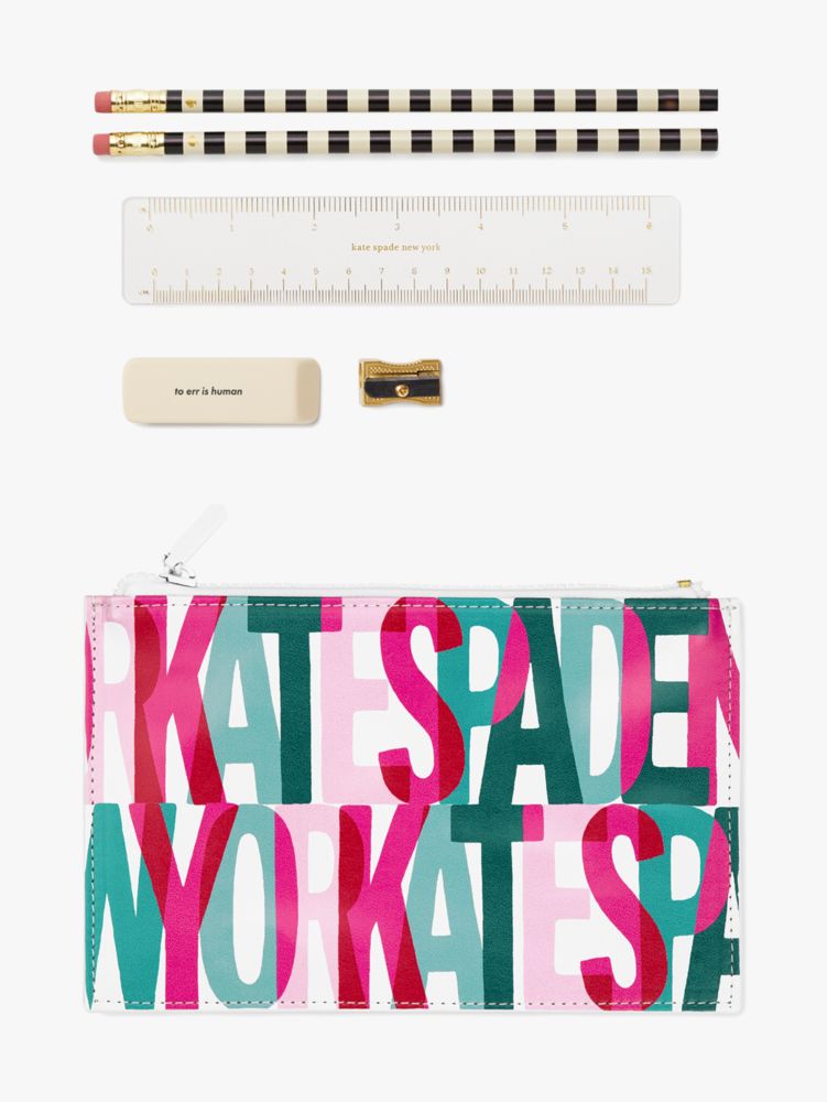 Layered Logo Pencil Pouch Kate Spade UK