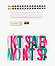 Kate Spade,layered logo pencil pouch,office accessories,Multi