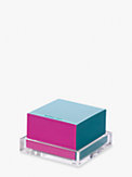 joy colorblock notecube with acrylic tray, , s7productThumbnail