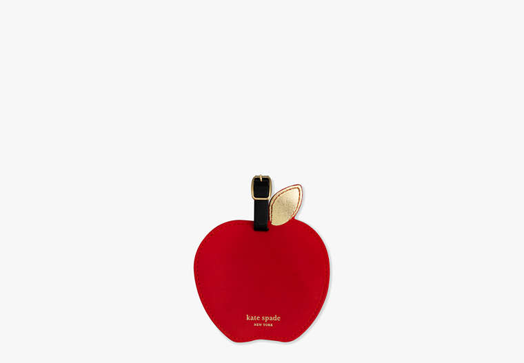 Kate Spade,apple luggage tag,travel accessories,Red
