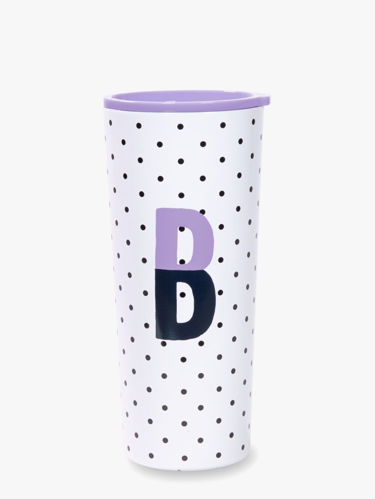 Kate Spade Sparks Of Joy Initial Stainless Steel Tumbler