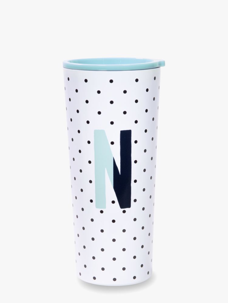 Women's ltblue sparks of joy initial stainless steel tumbler | Kate Spade  New York UK