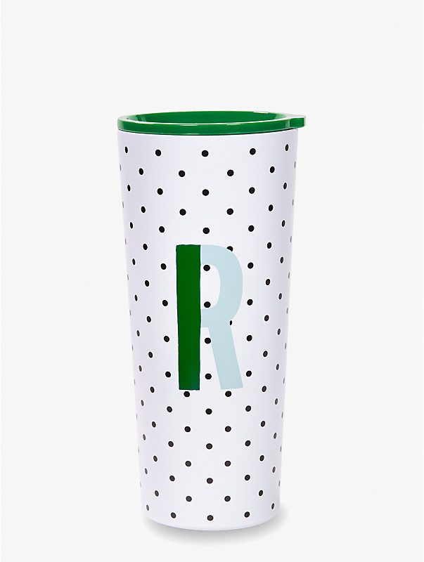 sparks of joy initial stainless steel tumbler, , rr_large