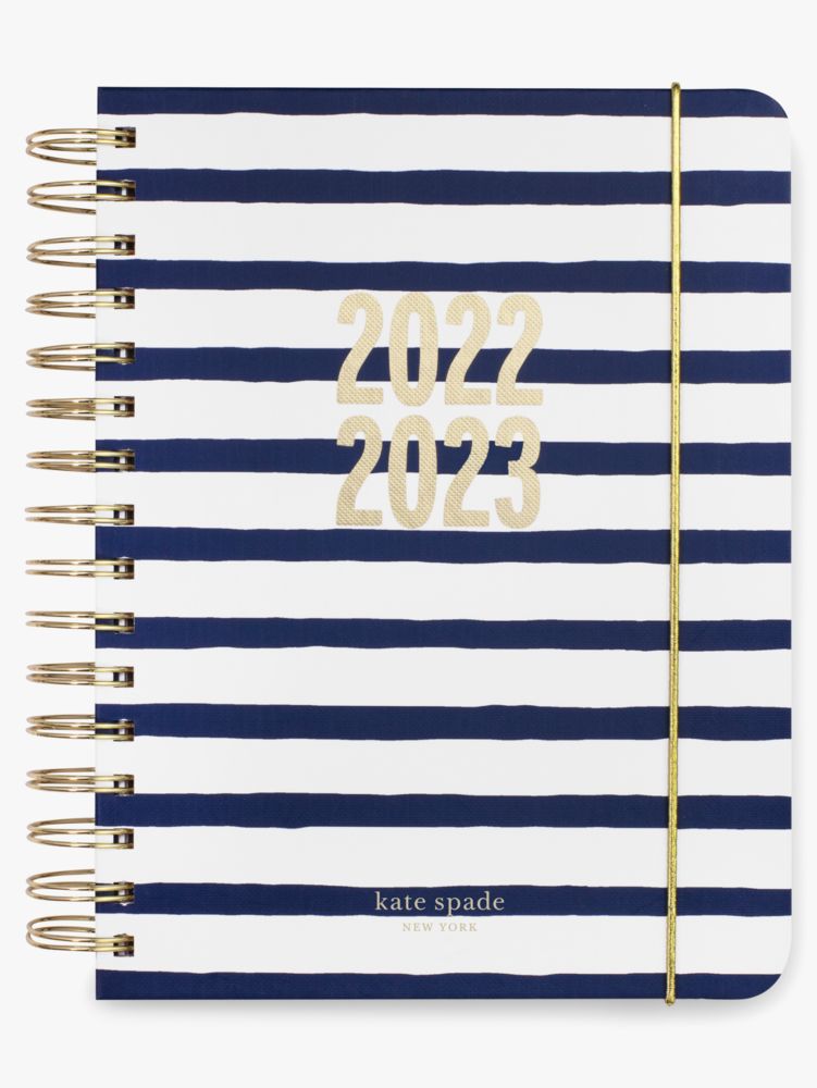 Navy Painted Stripe 17 Month Large Planner | Kate Spade New York