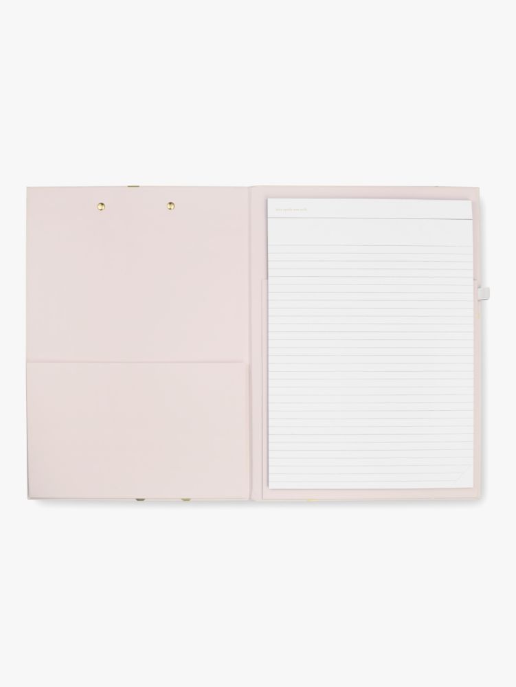 Gold Dot With Script Clipboard Folio, Gold, Product