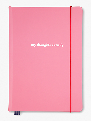 my thoughts exactly take note extra large notebook by kate spade new york non-hover view
