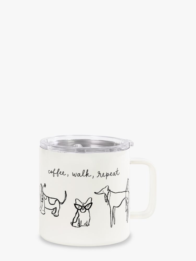 Dog Party Stainless Steel Coffee Mug Kate Spade New York