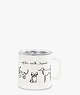 Dog Party Stainless Steel Coffee Mug, White, ProductTile