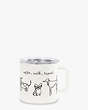 Dog Party Stainless Steel Coffee Mug, White, Product