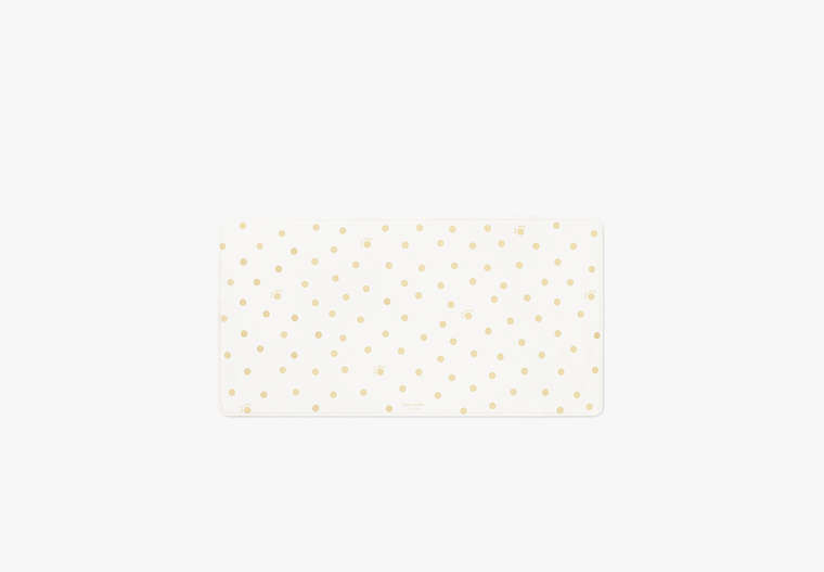 Gold Dot With Script Desk Pad, Gold, Product