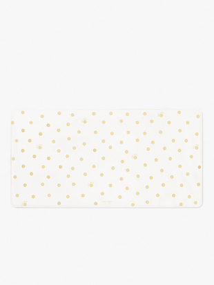 gold dot with script desk pad by kate spade new york non-hover view