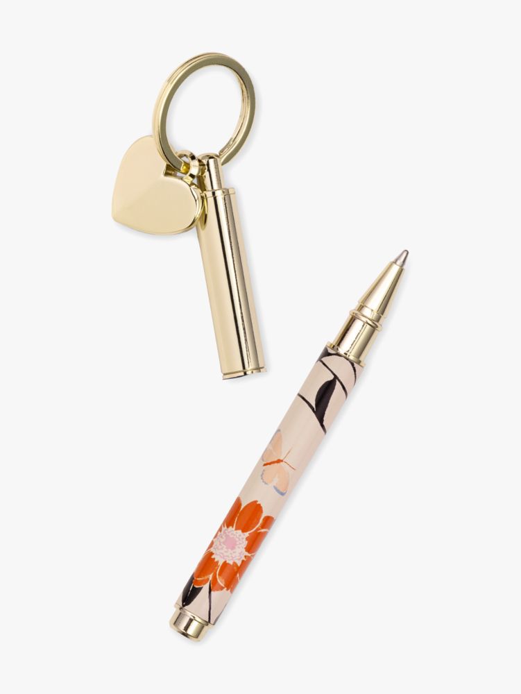 Floral Garden Ink Pen Key Fob, Multi, Product