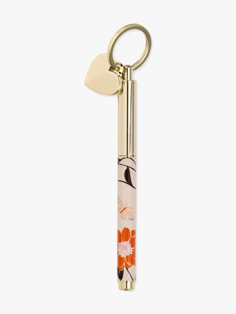 Floral Garden Ink Pen Key Fob, Multi, Product