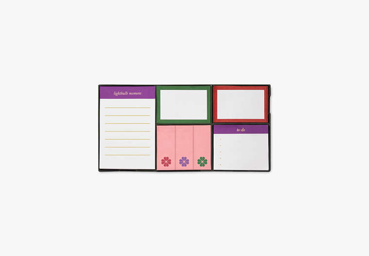 Colorblock Sticky Note Set, Multi, Product image number 0