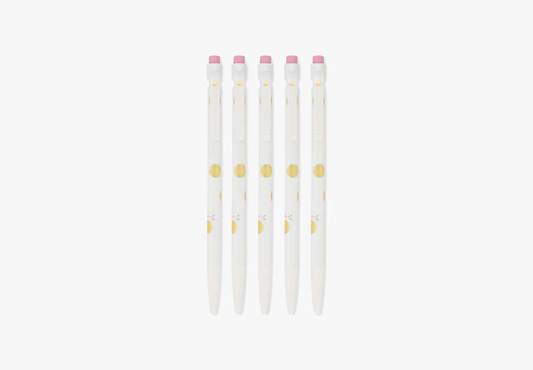 Gold Dot With Script Mechanical Pencil Set, Gold, Product
