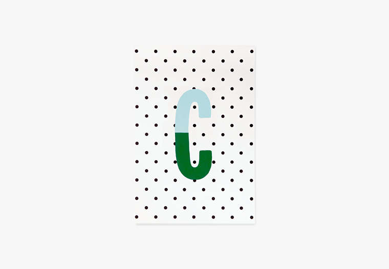 Sparks Of Joy Initial Notepad, GREEN, Product