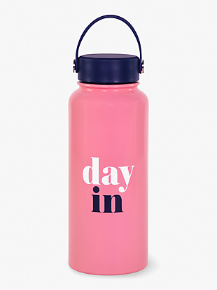 day in day out stainless steel extra large water bottle by kate spade new york non-hover view