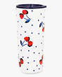 Vintage Cherry Dot Stainless Steel 24oz Tumbler, Blue, Product