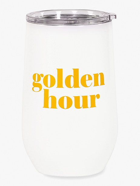 golden hour stainless steel wine tumbler