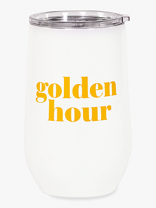 golden hour stainless steel wine tumbler by kate spade new york non-hover view