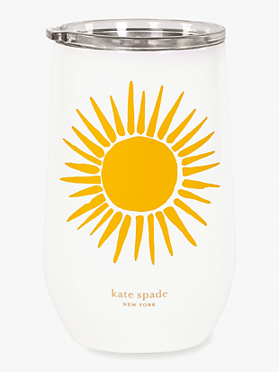 golden hour stainless steel wine tumbler by kate spade new york hover view