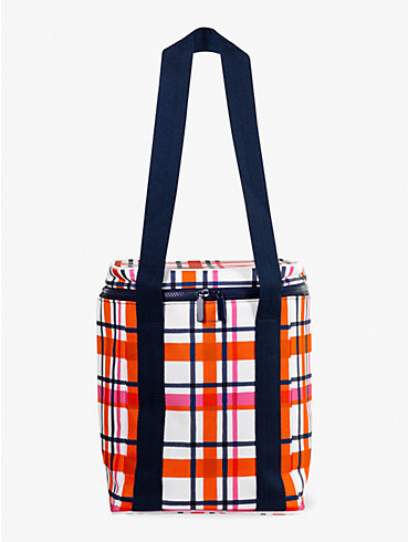 spring plaid wine picnic cooler bag, , rr_productgrid