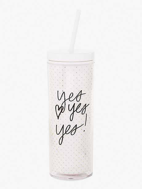 yes yes yes acrylic tumbler with straw