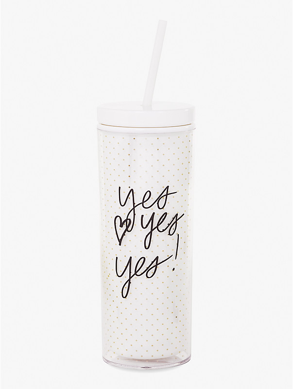 yes yes yes acrylic tumbler with straw, , rr_large