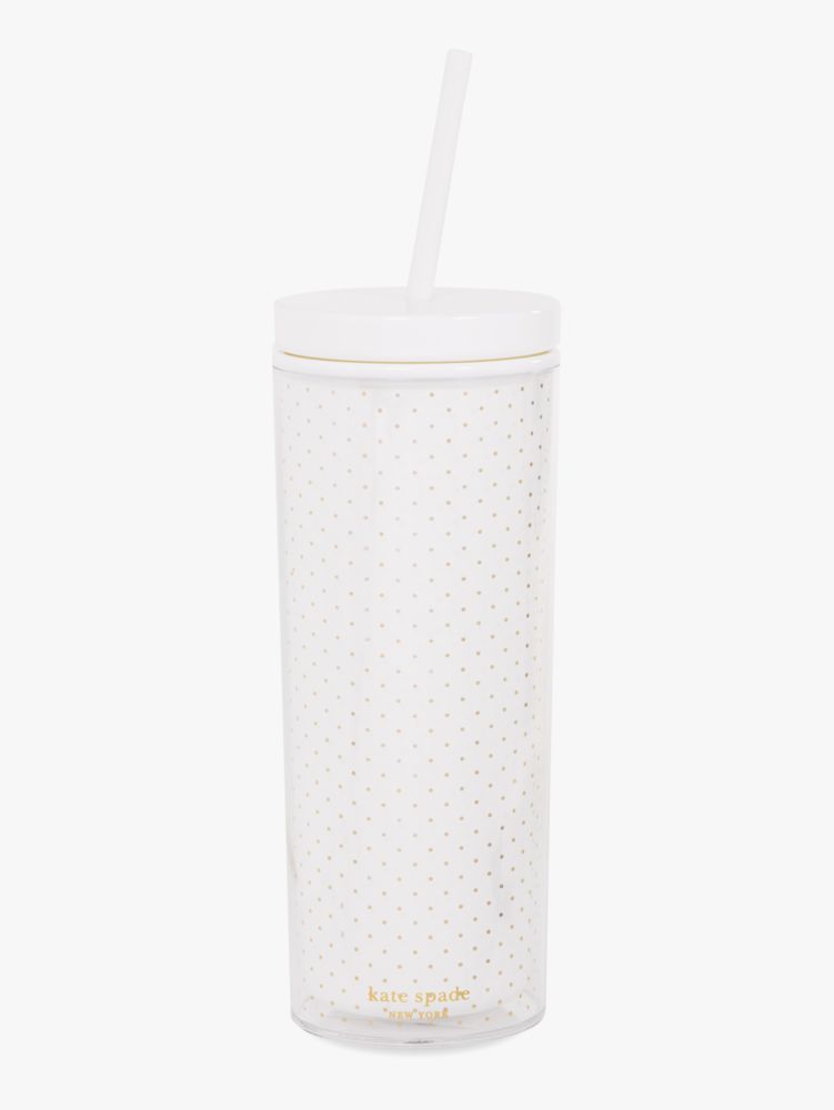 Yes Yes Yes Acrylic Tumbler With Straw, Gold, Product