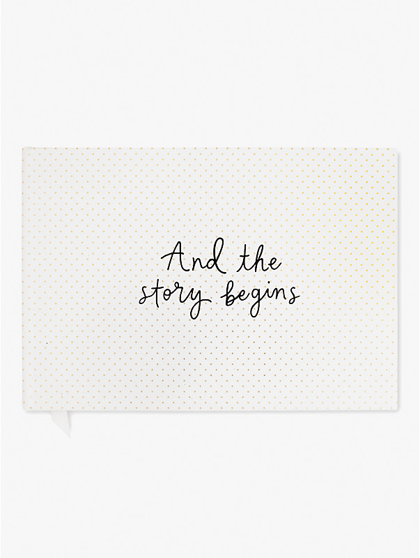 and the story begins bridal guest book, , rr_large