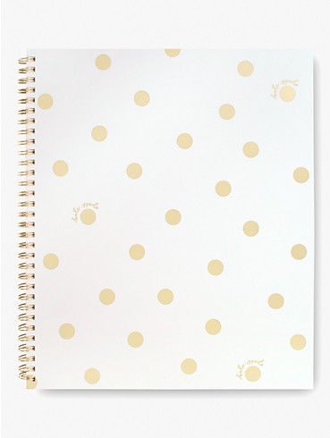 Gold Dot Script Spiralnotizbuch, groß, , rr_productgrid