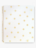 gold dot with script large spiral notebook, , s7productThumbnail