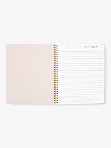gold dot with script large spiral notebook, , rr_productgrid