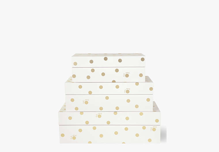 Gold Dot With Script Nesting Box Set, Gold, Product
