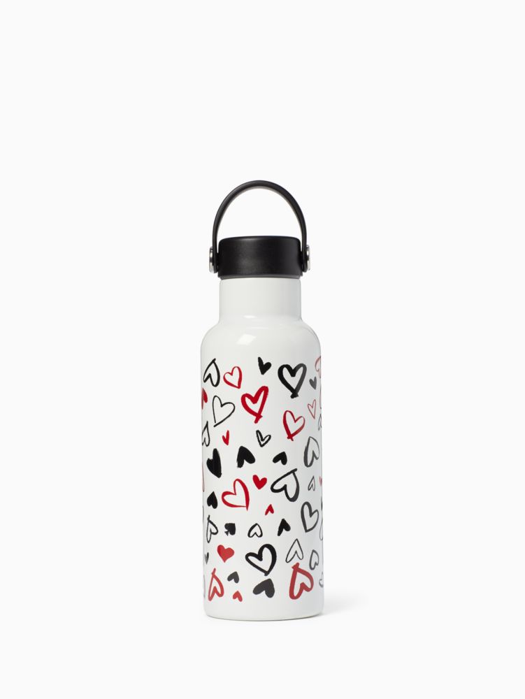 Scribble Hearts Stainless Steel 17oz Water Bottle | Kate Spade Surprise