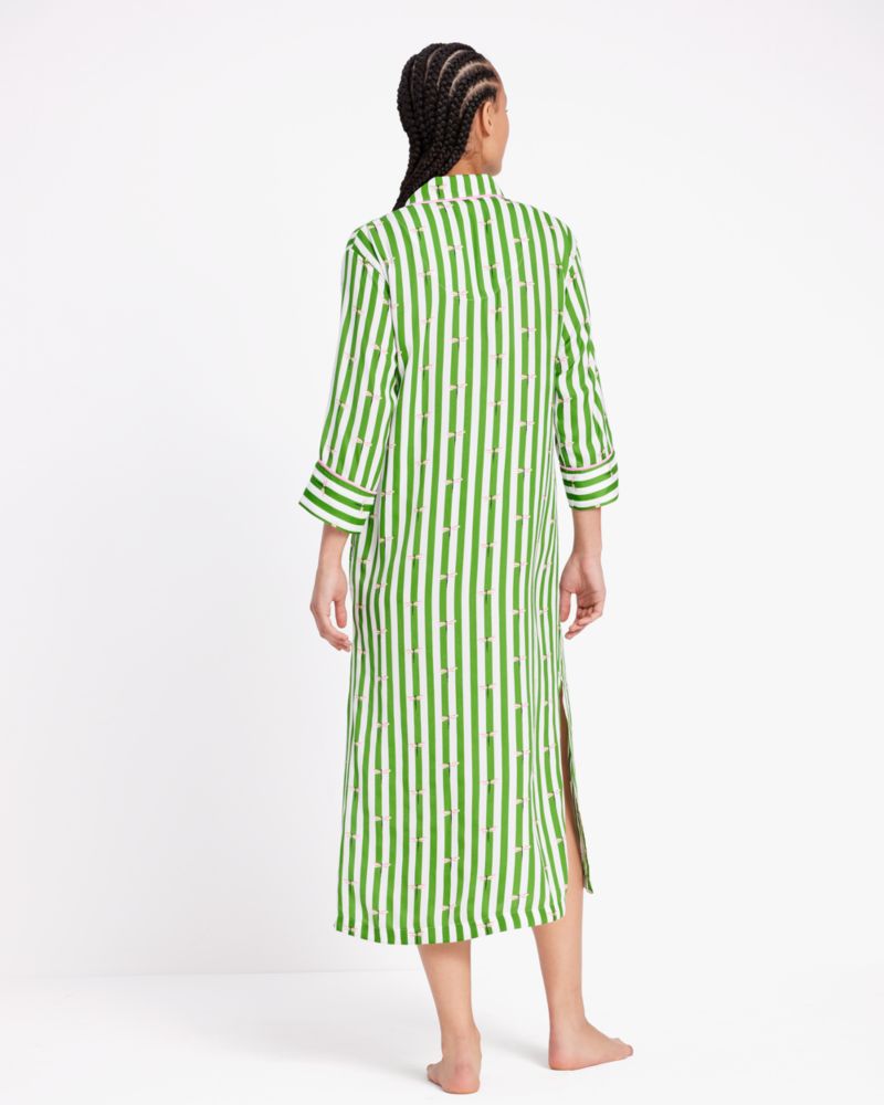 Kate Spade Dragonfly Stripe Maxi Shirt Dress. 3