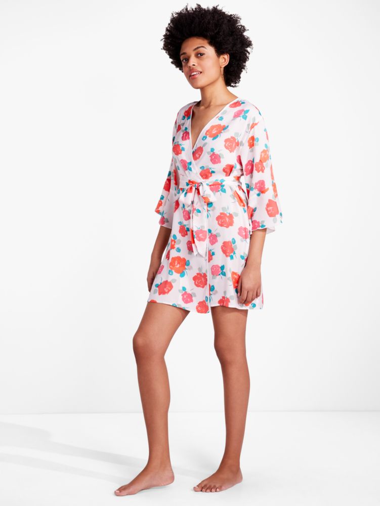 Just Rosy Charmeuse Robe | Kate Spade New York