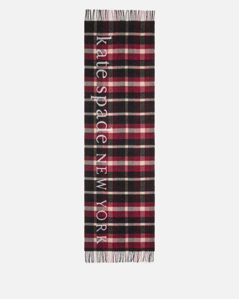 Kate Spade Park Ave Plaid Yarndye Scarf