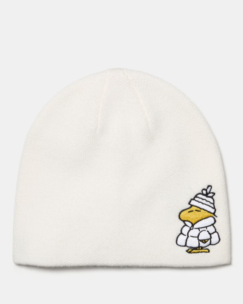 Kate Spade Peanuts Beanie In White