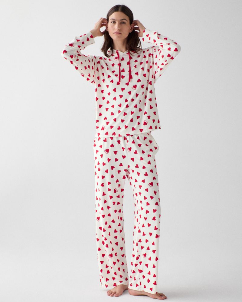 Kate Spade Valentine's Hooded Sleep Set