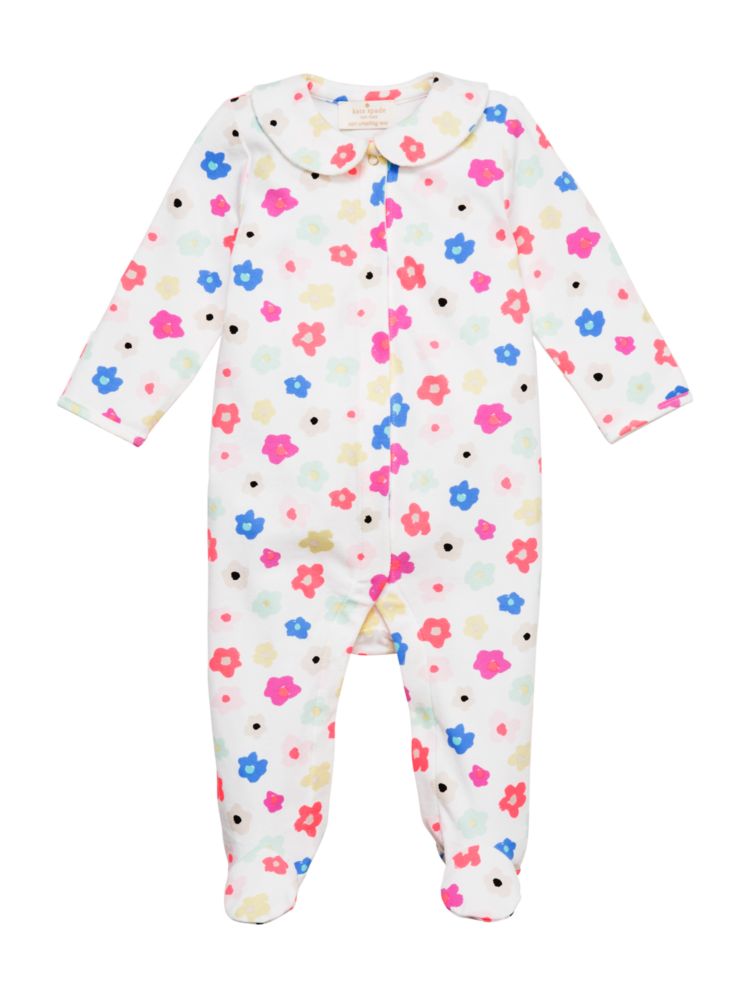 Layette Live Colorfully Ruffle Footie | Kate Spade New York