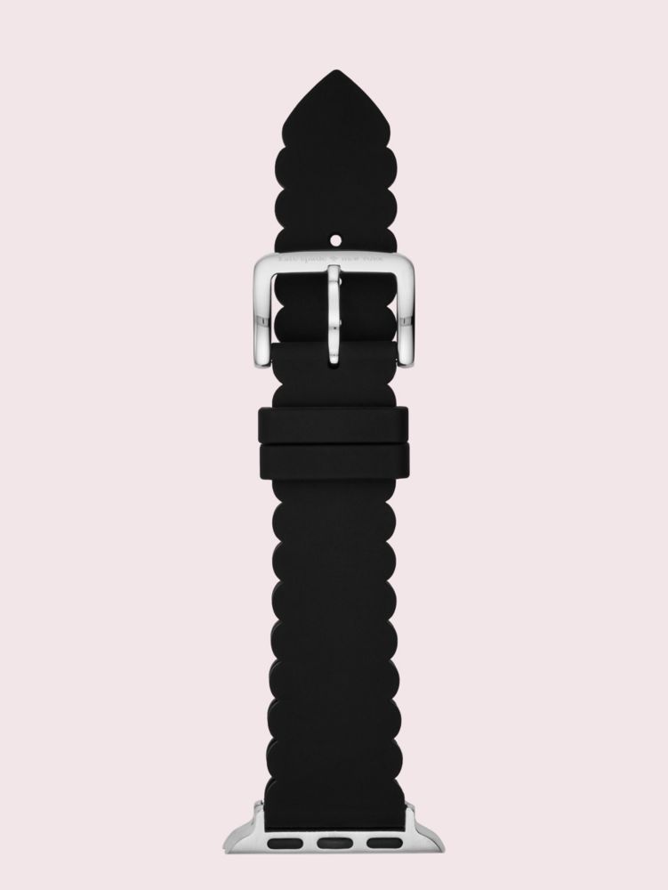 ブラック スカラップ シリコン ストラップ, ブラック, Product