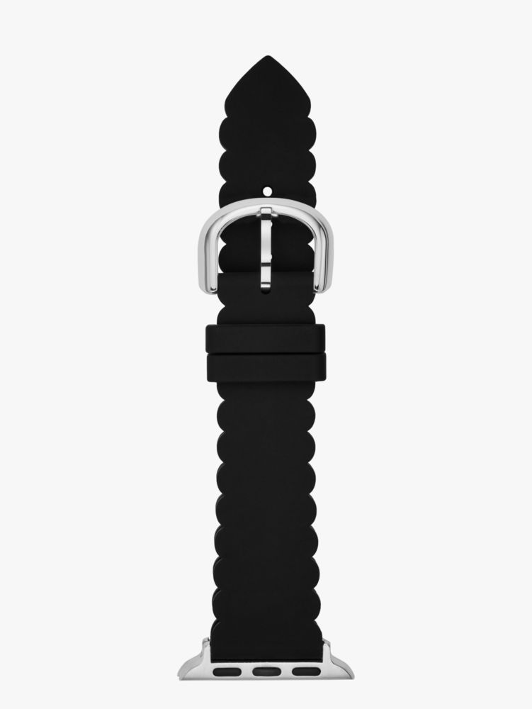 Kate Spade Black Scallop Silicone 38/40mm Band For Apple Watch®