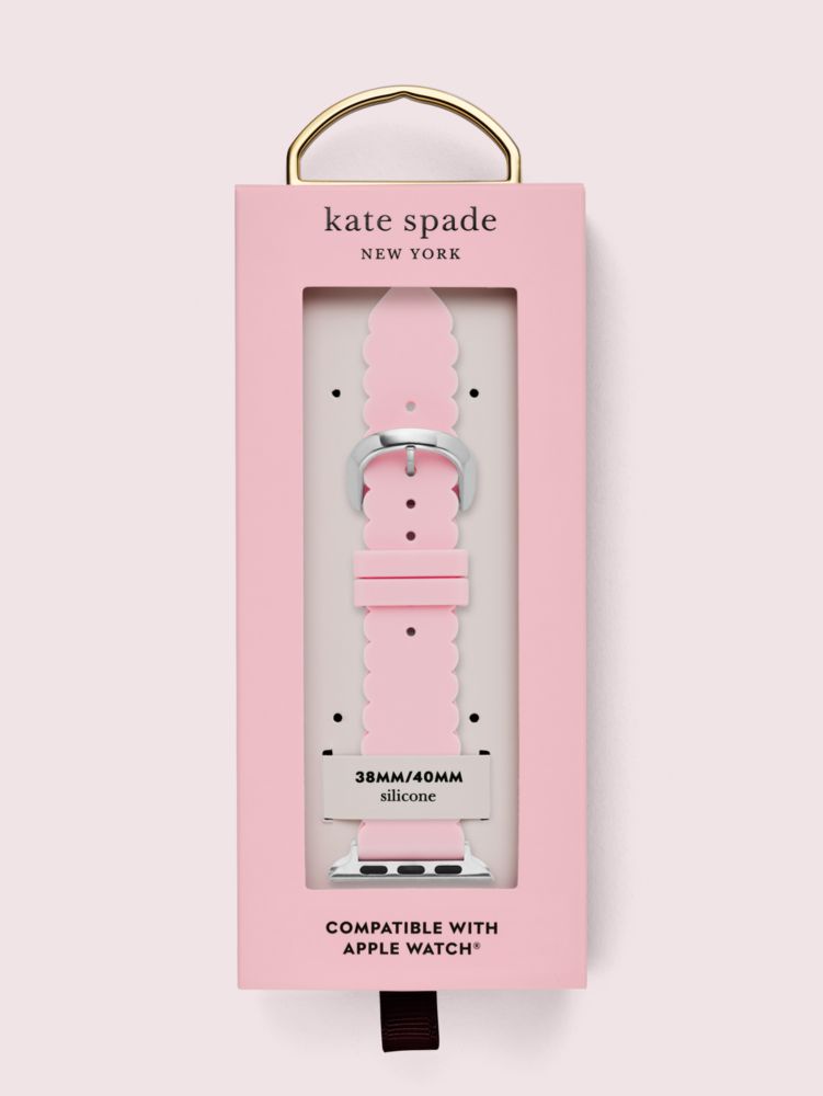 Pink Scallop Silicone 38/40mm Band For Apple Watch® | Kate Spade New York