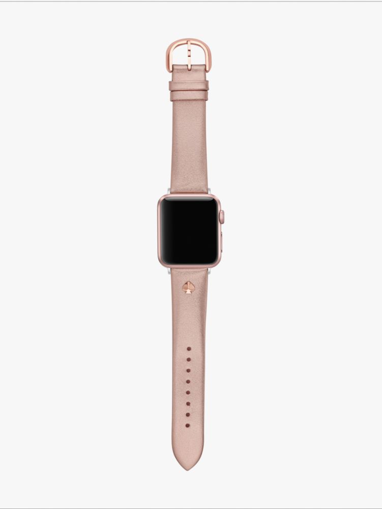 Rose Gold Metallic Leather 38/40mm Band For Apple Watch® | Kate Spade New  York