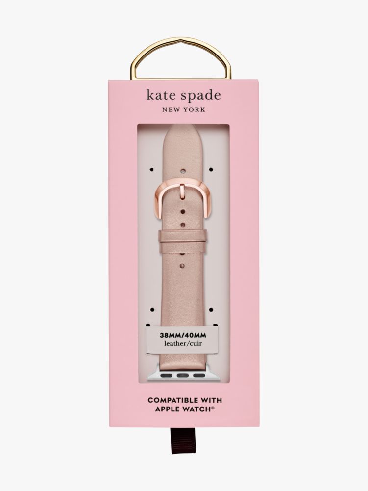 Rose Gold Metallic Leather 38/40mm Band For Apple Watch® | Kate Spade New  York