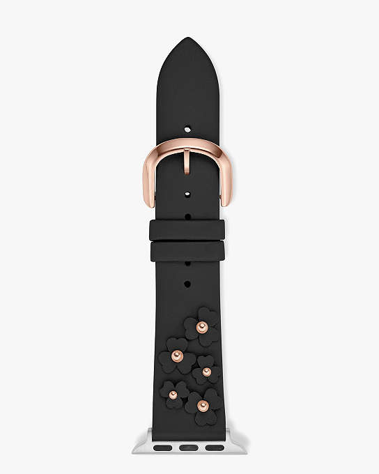 Black Floral Appliqué Leather 38/40mm Band For Apple Watch® | Kate Spade  New York