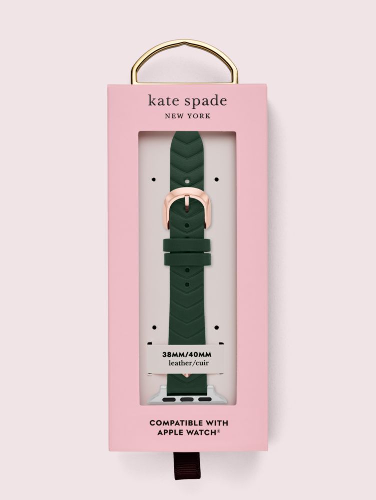 Green Quilted Leather 38/40mm Band For Apple Watch® | Kate Spade New York